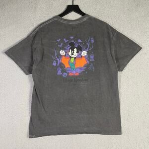 Disney Magic Kingdom Halloween Party 2023 Vampire Mickey T-Shirt Unisex XL Gray‎